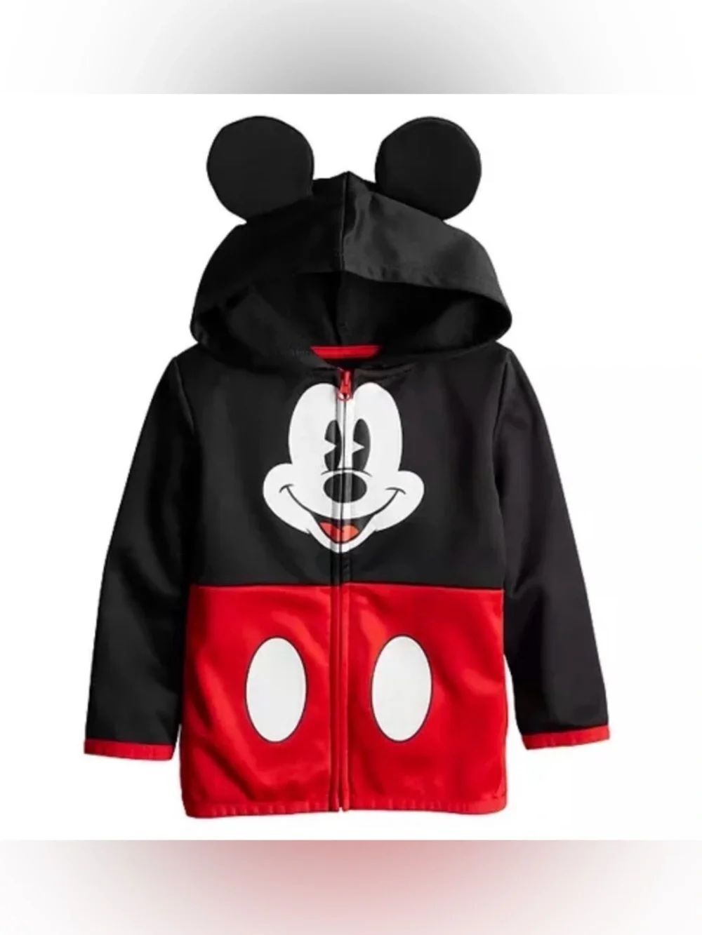 Disney Mickey Mouse Hoodie with Mickey Ears Size 3T